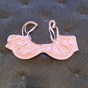 light pink bikini top XS